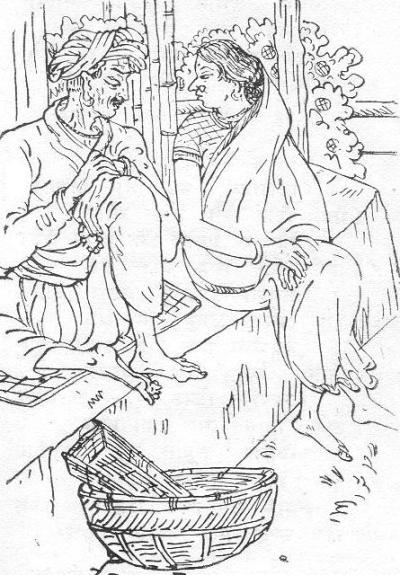 তুকারাম ও ওনার স্ত্রী জিজাঈ